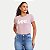 BLUSA LEE MANGA CURTA TSHIRT ALGODÃO SILKADA ROSA FEMININO ADULTO - Imagem 1