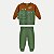 CONJUNTO INVERNO ALAKAZOO CALÇA COM BLUSÃO CARECA MOLETON VERDE MASCULINO INFANTIL - Imagem 2