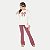 CONJUNTO INVERNO ALAKAZOO CALÇA COM BLUSÃO CARECA MOLETON OFFWHITE FEMININO INFANTIL - Imagem 1