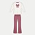 CONJUNTO INVERNO ALAKAZOO CALÇA COM BLUSÃO CARECA MOLETON OFFWHITE FEMININO INFANTIL - Imagem 2