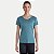 BLUSA MIZUNO MANGA CURTA POLIESTER FITNESS PETROLEO FEMININO ADULTO - Imagem 1