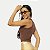 BLUSA DI PAULA REGATA POLIAMIDA FITNESS MARROM FEMININO ADULTO - Imagem 2