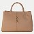 BOLSA CLASSE 2 TIPOS DE ALÇA COURO NUDE FEMININO ADULTO - Imagem 1