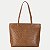 BOLSA CLASSE OMBRO COURO TRAMA CARAMELO FEMININO ADULTO - Imagem 1