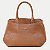 BOLSA CLASSE 2 TIPOS DE ALÇA COURO CARAMELO FEMININO ADULTO - Imagem 1