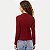 BLUSA HERING MANGA LONGA MALHA CANELADA GOLA ALTA VERMELHO FEMININO ADULTO - Imagem 2