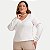 BLUSA KENIA CAMÕES MANGA LONGA VISCOSE OFFWHITE FEMININO ADULTO - Imagem 1