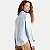 CAMISETE HERING MANGA LONGA COMFORT ALGODÃO LISA AZUL PASTEL FEMININO ADULTO - Imagem 2