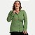 CAMISETE KENIA CAMÕES MANGA LONGA COMFORT LINHO VERDE FEMININO ADULTO - Imagem 1