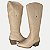BOTA DAKOTA CANO LONGO COURO SALTO ALTO TEXANA NUDE FEMININO ADULTO - Imagem 4