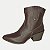 BOTA DAKOTA CANO CURTO COURO SALTO ALTO TEXANA MARROM ESCURO FEMININO ADULTO - Imagem 1