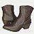 BOTA DAKOTA CANO CURTO COURO SALTO ALTO TEXANA MARROM ESCURO FEMININO ADULTO - Imagem 4