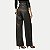 CALÇA OGNUS BRIM RESINADO WIDE LEG PRETO FEMININO ADULTO - Imagem 2