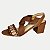 SANDALIA MODARE SALTO ALTO ACTIVE MARROM FEMININO ADULTO - Imagem 1