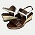 SANDALIA VIA SCARPA ANABELA MÉDIA NOGUE MARROM ESCURO FEMININO ADULTO - Imagem 3