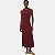 VESTIDO HERING REGATA MALHA CANELADA VINHO FEMININO ADULTO - Imagem 1