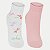 MEIA LUPO KIDS PACOTE COM 2 MEIAS SOQUETE BRANCO E ROSA FEMININO INFANTIL - Imagem 1