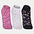 MEIA LUPO SOCKS PACOTE COM 3 MEIAS SOQUETE  ROSA BRANCO E PRETO FEMININO ADULTO - Imagem 1