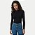 BLUSA HERING MANGA LONGA BODY ALGODÃO E ELASTANO PRETO FEMININO ADULTO - Imagem 1