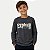 CAMISETA BY GUS MANGA LONGA COMFORT ALGODÃO SILKADO CHUMBO MASCULINO INFANTIL - Imagem 1