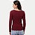 BLUSA HERING MANGA LONGA MALHA CANELADA VINHO FEMININO ADULTO - Imagem 2