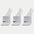 MEIA MIZUNO SAPATILHA KIT COM 3 MEIAS BRANCAS UNISEX ADULTO - Imagem 1