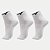 MEIA MIZUNO SOQUETE CANO CURTO KIT COM 3 MEIAS BRANCAS UNISEX ADULTO - Imagem 1