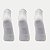 MEIA MIZUNO SOQUETE PRIME KIT COM 3 MEIAS BRANCAS UNISEX ADULTO - Imagem 2