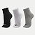 MEIA MIZUNO SOQUETE PRIME KIT COM 3 MEIAS PRETO,BRANCO E CINZA UNISEX ADULTO - Imagem 1