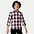 CAMISA ALFA MANGA LONGA COMFORT ALGODÃO XADREZ VINHO MASCULINO INFANTIL - Imagem 1