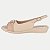 SANDALIA PICCADILLY ANABELA BAIXA COMFORT NUDE FEMININO ADULTO - Imagem 1