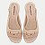 SANDALIA PICCADILLY ANABELA BAIXA COMFORT NUDE FEMININO ADULTO - Imagem 4