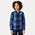 CAMISA ALFA MANGA LONGA COMFORT ALGODÃO XADREZ AZUL ROYAL MASCULINO INFANTIL - Imagem 1