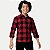CAMISA ALFA MANGA LONGA COMFORT ALGODÃO XADREZ VERMELHO MASCULINO INFANTIL - Imagem 1