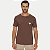CAMISETA THOUX MANGA CURTA SLIM ALGODÃO SILKADO MARROM MASCULINO ADULTO - Imagem 1