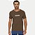 CAMISETA THOUX MANGA CURTA SLIM ALGODÃO SILKADO MARROM MASCULINO ADULTO - Imagem 1