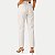 CALÇA AT SP NAMIE BRIM ELASTANO MOM OFFWHITE FEMININO ADULTO - Imagem 2