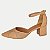 SAPATO BOTTERO SALTO MÉDIO CHANEL NUDE FEMININO ADULTO - Imagem 1