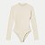 BLUSA HERING ML BODY ALGODÃO E ELASTANO OFFWHITE FEMININO ADULTO - Imagem 3