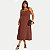 VESTIDO DOCE TRAMA REGATA MISTO MARROM FEMININO ADULTO - Imagem 1