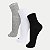MEIA TRIFIL SOQUETE CANO MÉDIO KIT COM 3 MEIAS CINZA BRANCO E PRETO UNISEX ADULTO - Imagem 1