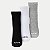 MEIA TRIFIL SOQUETE CANO MÉDIO KIT COM 3 MEIAS CINZA BRANCO E PRETO UNISEX ADULTO - Imagem 2