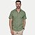 CAMISA AMIL MANGA CURAT COMFORT ALGODÃO SEM BOLSO VERDE MASCULINO ADULTO - Imagem 1