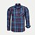 CAMISA AMIL MANGA LONGA COMFORT ALGODÃO XADREZ AZUL TURQUESA MASCULINO ADULTO - Imagem 2