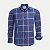 CAMISA AMIL MANGA LONGA COMFORT ALGODÃO XADREZ AZUL MARINHO MASCULINO ADULTO - Imagem 2