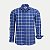 CAMISA AMIL MANGA LONGA COMFORT ALGODÃO XADREZ AZUL ROYAL MASCULINO ADULTO - Imagem 2