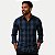 CAMISA AMIL MANGA LONGA SLIM ALGODÃO XADREZ CHUMBO MASCULINO ADULTO - Imagem 1