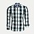 CAMISA AMIL MANGA LONGA SLIM ALGODÃO XADREZ CIZA MASCULINO ADULTO - Imagem 2
