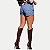 SHORT MAC JEANS JEANS CLARO BRUTO BÁSIC FEMININO ADULTO - Imagem 2