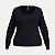 BLUSA LUNENDER MANGA LONGA MAIS MULHER MALHA PRETO FEMININA - Imagem 1